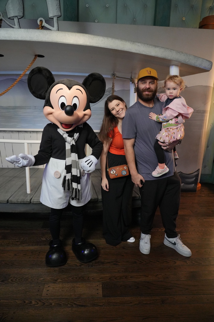 Family photo at Disney