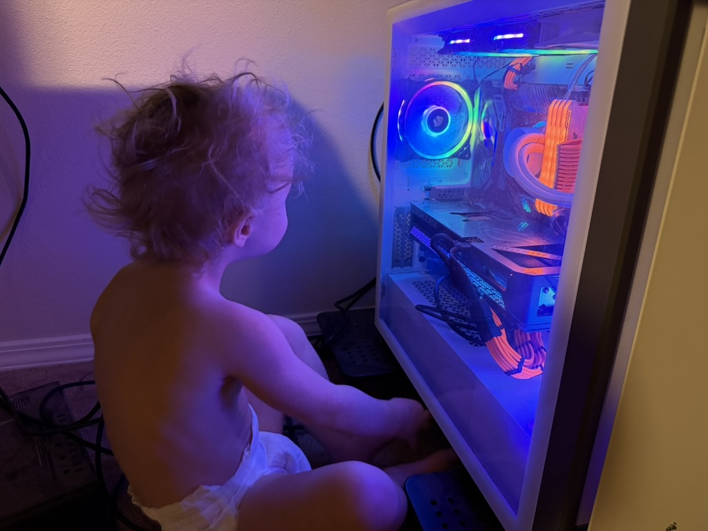 Gemma getting lost in the RGB.